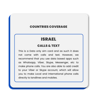 Thumbnail for Israel Data SIM Card(12GB)