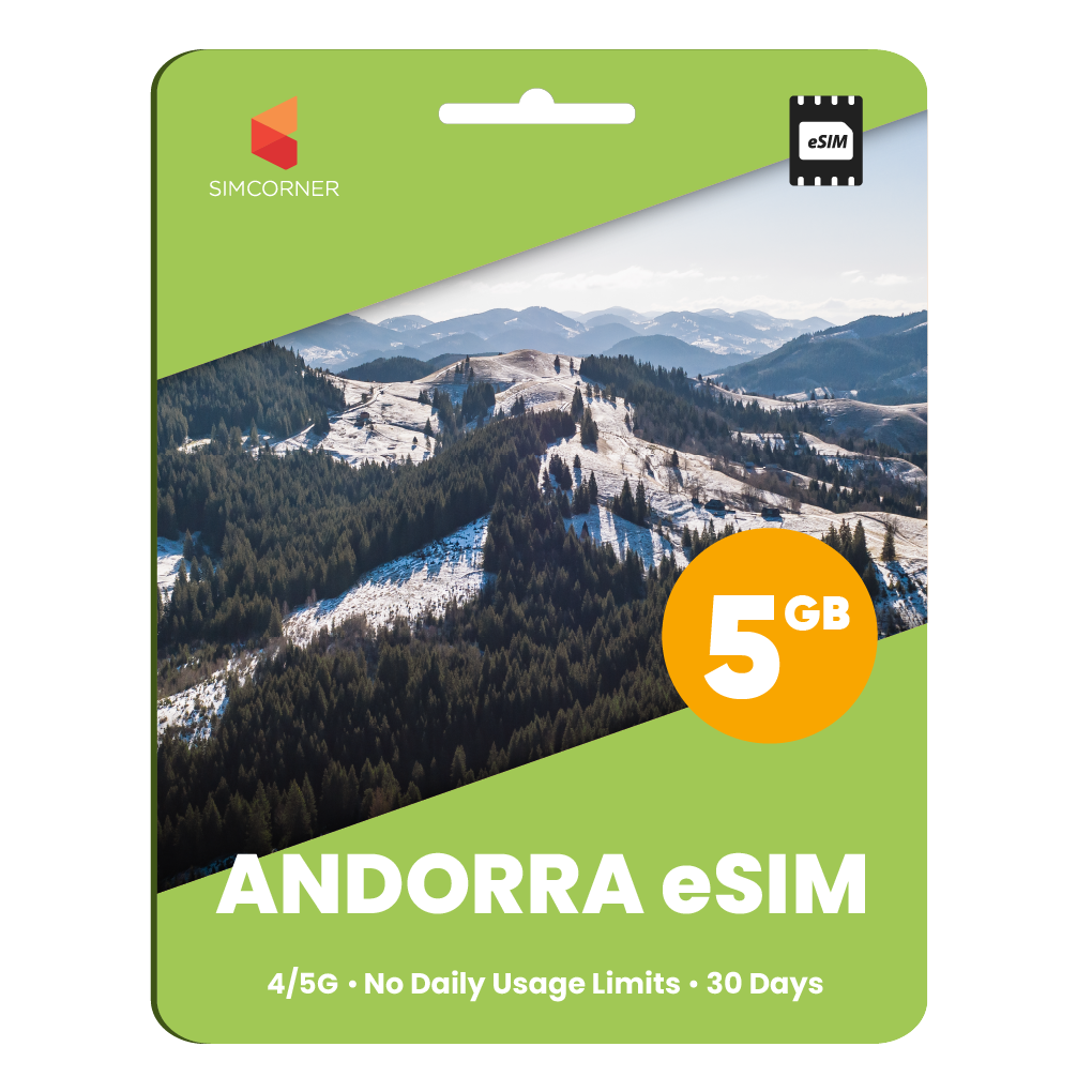 Andorra eSIM: 5GB - 30 Days - SimCorner 