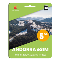 Thumbnail for Andorra eSIM: 5GB - 30 Days - SimCorner 