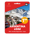Argentina eSIM: 1GB - 7 Days