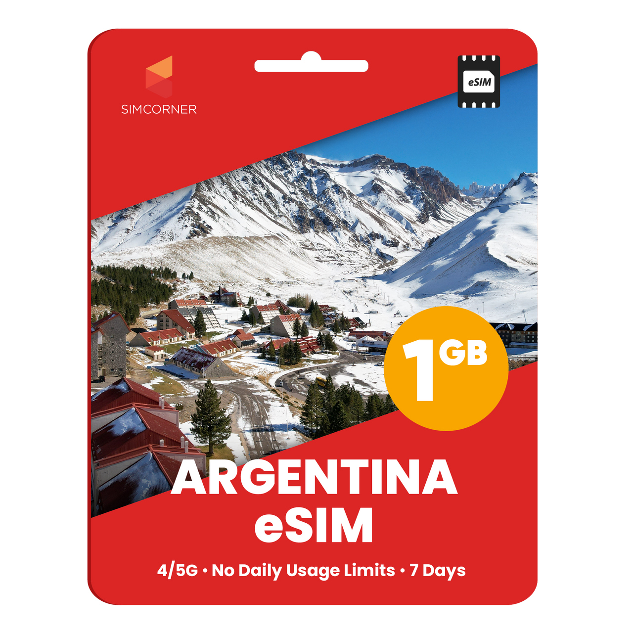 Argentina eSIM: 1GB - 7 Days