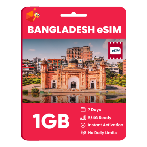 Bangladesh eSIM: 1GB - 7 Days