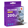 Belgium Travel Sim Card 200GB