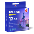 Belgium Travel Sim Card (12GB)