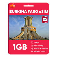 Thumbnail for Burkina Faso eSIM: 1GB - 7 Days