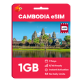 Cambodia eSIM: 1GB - 7 Days