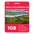 Central African Republic eSIM: 1GB - 7 Days