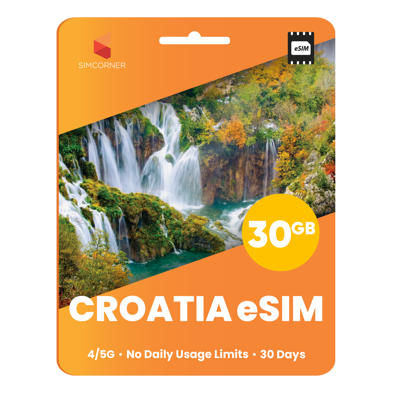 Croatia eSIM: 30GB - 30 Days - SimCorner