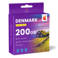Denmark Travel Sim Card 200GB