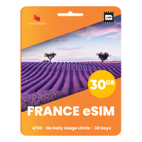 Thumbnail for France eSIM: 30GB - 30 Days - SimCorner