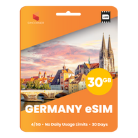Thumbnail for Germany eSIM: 30GB - 30 Days - SimCorner