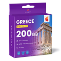 Greece Travel Sim Card 200GB