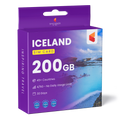 Iceland Travel Sim Card 200GB