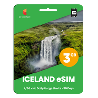 Thumbnail for Iceland eSIM: 3GB - 30 days - SimCorner