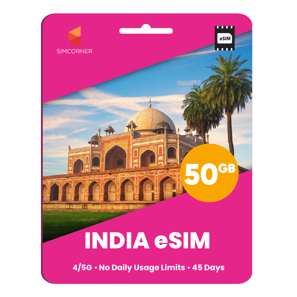 India eSIM: 50GB - 45 Days
-SimCorner