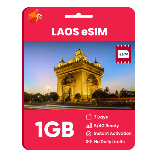 Laos eSIM: 1GB - 7 Days