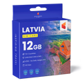 Latvia Travel Sim Card (12GB)