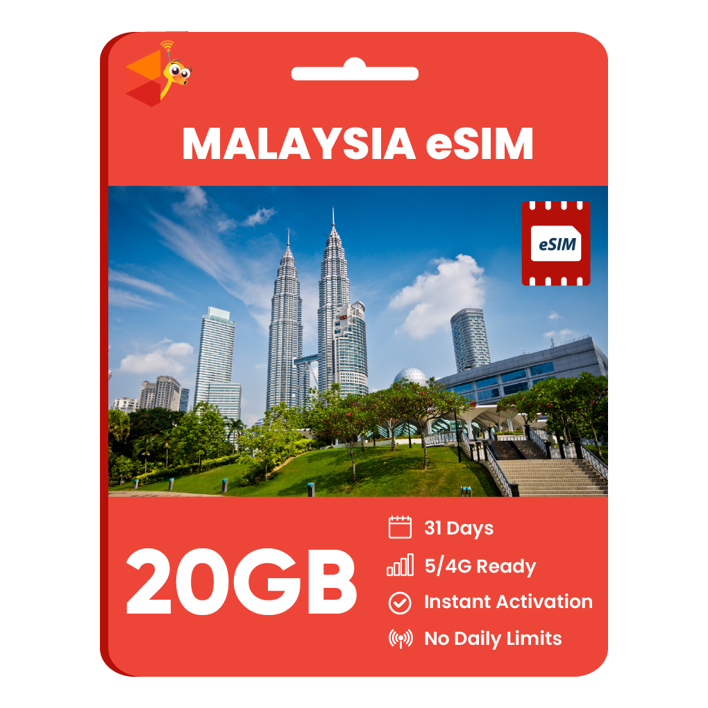 [eSIM] Malaysia Data eSIM (20GB - 31 Days)