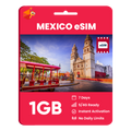 Mexico eSIM: 1GB - 7 Days