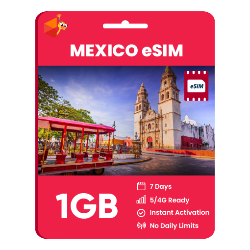 Mexico eSIM: 1GB - 7 Days