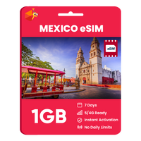Thumbnail for Mexico eSIM: 1GB - 7 Days