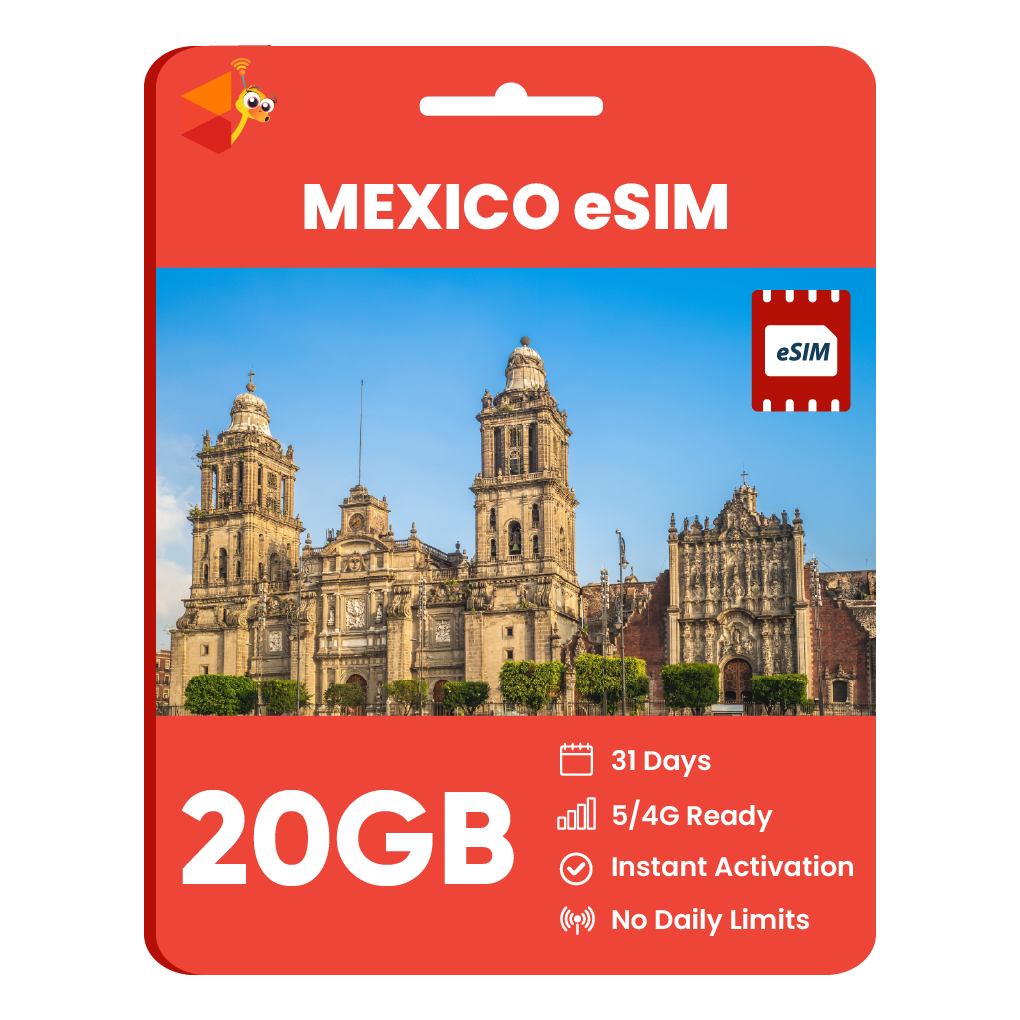 [eSIM] Mexico Data eSIM (20GB - 31 Days)