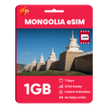 Mongolia eSIM: 1GB - 7 Days