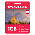 Myanmar eSIM: 1GB - 7 Days