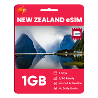 Thumbnail for New Zealand eSIM: 1GB - 7 Days