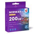 Norway Travel Sim Card 200GB