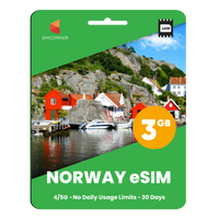 Thumbnail for Norway eSIM: 3GB - 30 Days | SimCorner