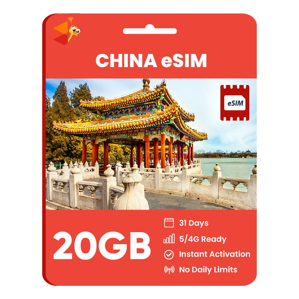 [eSIM] China Data eSIM (20GB - 31 Days)