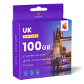 UK Travel Sim Card (O2 - 100GB)
