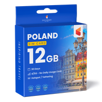 Thumbnail for Poland Travel Sim Card (12GB)