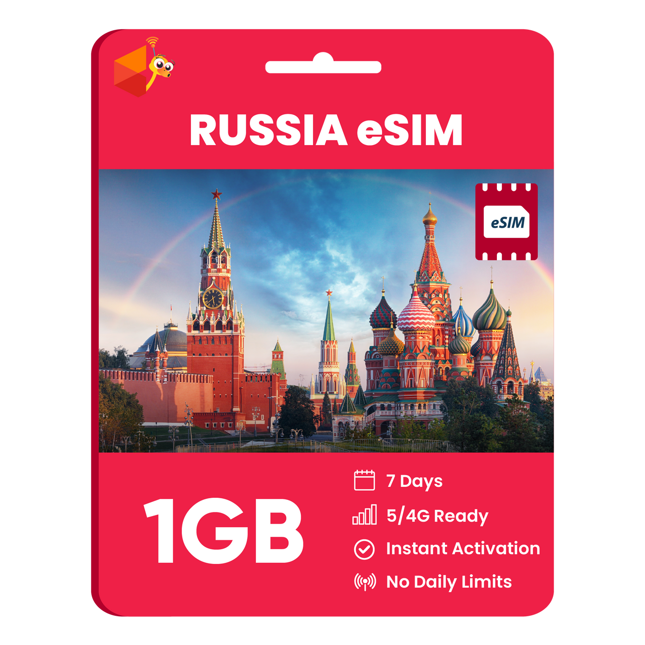 Russia eSIM: 1GB - 7 Days