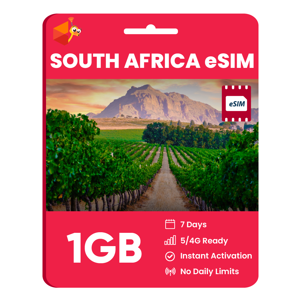 South Africa eSIM: 1GB - 7 Days