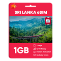 Sri Lanka eSIM: 1GB - 7 Days