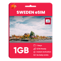 Sweden eSIM: 1GB - 7 Days