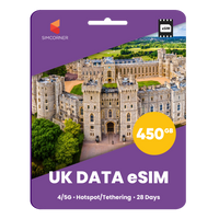 Thumbnail for [eSIM] UK Data eSim Card (450GB)