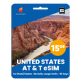 [eSIM] AT&T USA Travel SIM - 15GB (USA , Canada, Mexico)
