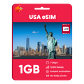 USA eSIM: 1GB - 7 Days