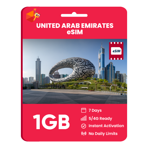 UAE eSIM: 1GB - 7 Days
