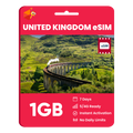 United Kingdom eSIM: 1GB - 7 Days