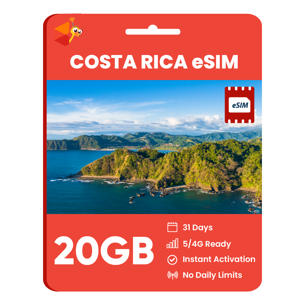 [eSIM] Costa Rica Data eSIM (20GB - 31 Days)