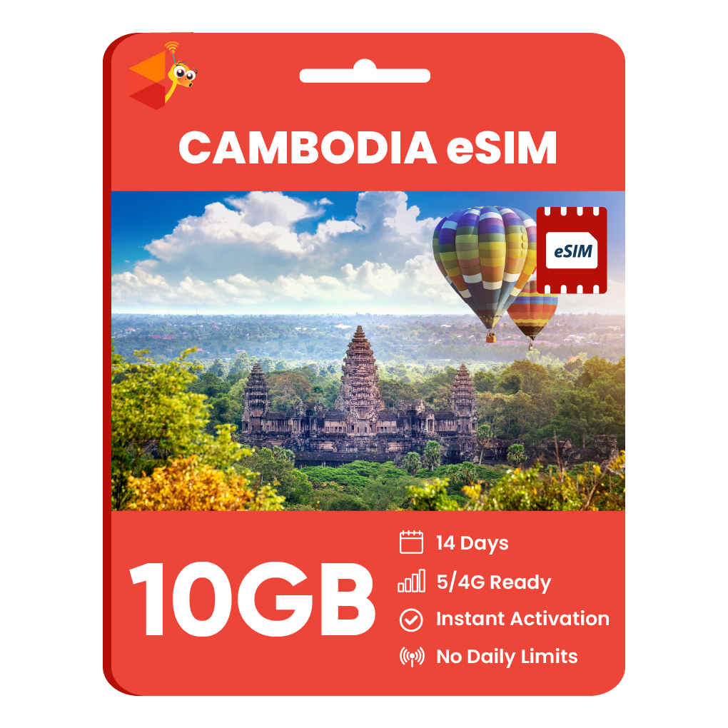 [eSIM] Cambodia Data eSIM (10GB - 14 Days)