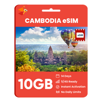 Thumbnail for [eSIM] Cambodia Data eSIM (10GB - 14 Days)