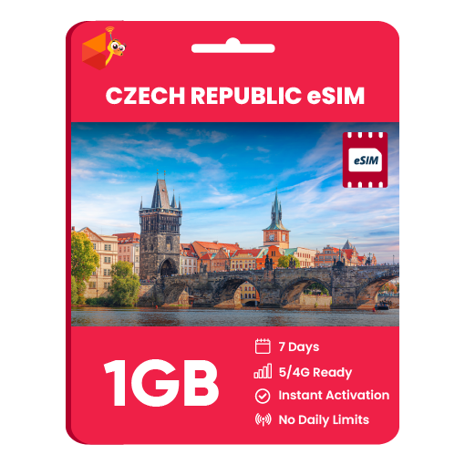 Czech Republic eSIM: 1GB - 7 Days