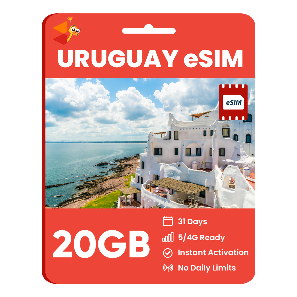 [eSIM] Uruguay Data eSIM (20GB - 31 Days)