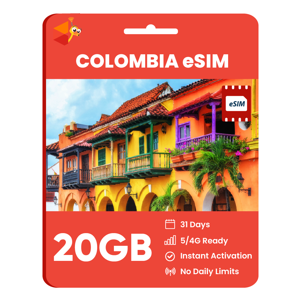 [eSIM] Colombia Data eSIM (20GB - 31 Days)