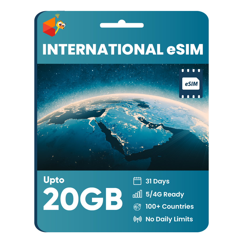 [eSIM] 31 Day International Data eSIM